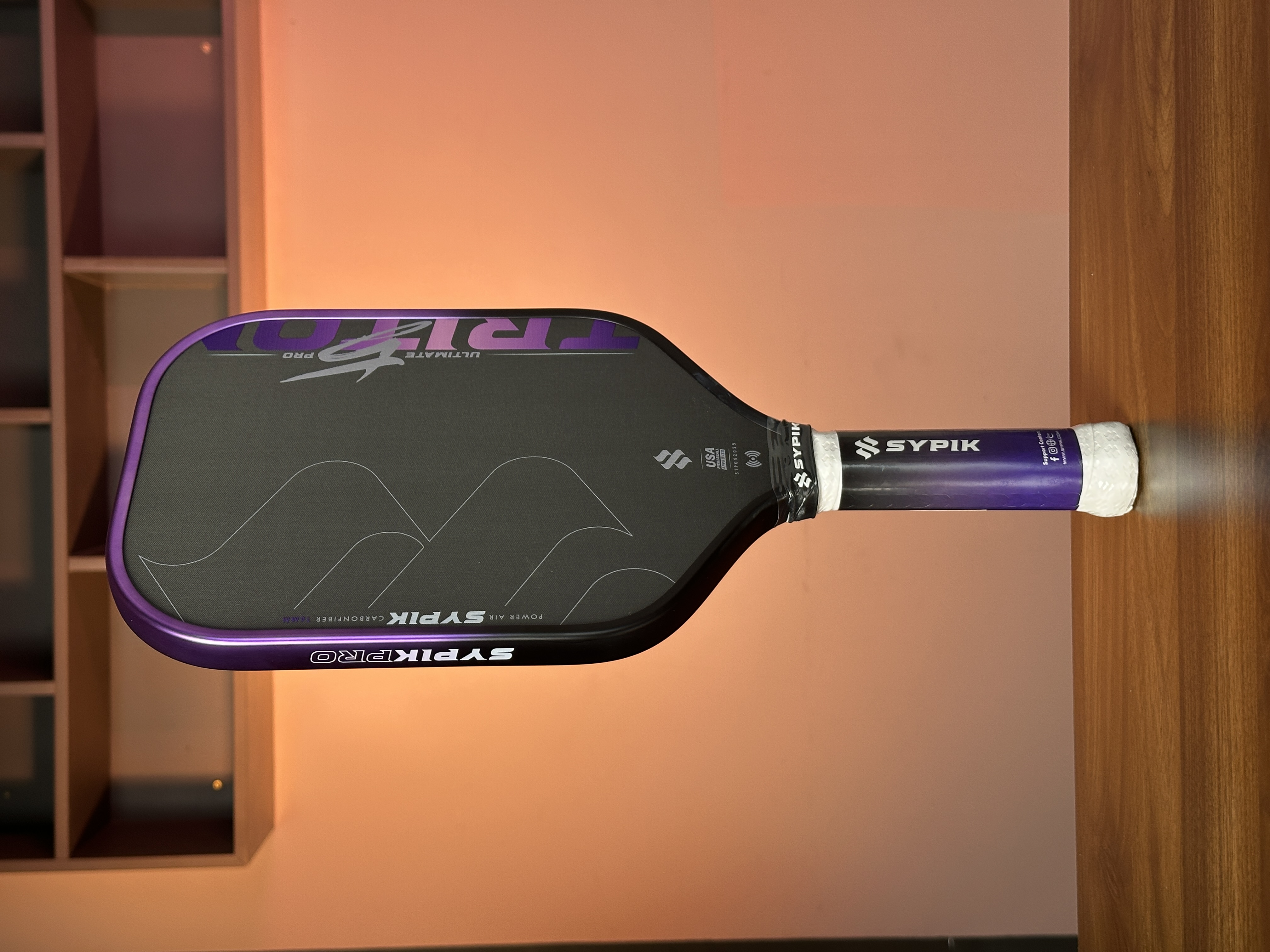Vợt Pickleball Sypik Triton 5 Chính Hãng – Tím - Đa Màu Sắc – Bền, Ổn Định - Mặt Carbon Siêu Nhám - Giữ Bóng Lâu- Kiểm Soát